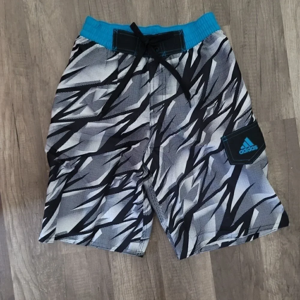 Adidas boys swim trunks size small